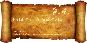 Halász Atanázia névjegykártya